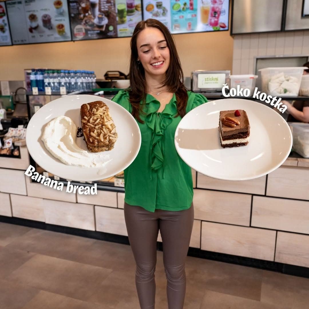 Sladká novinka: banana bread a čoko kostka