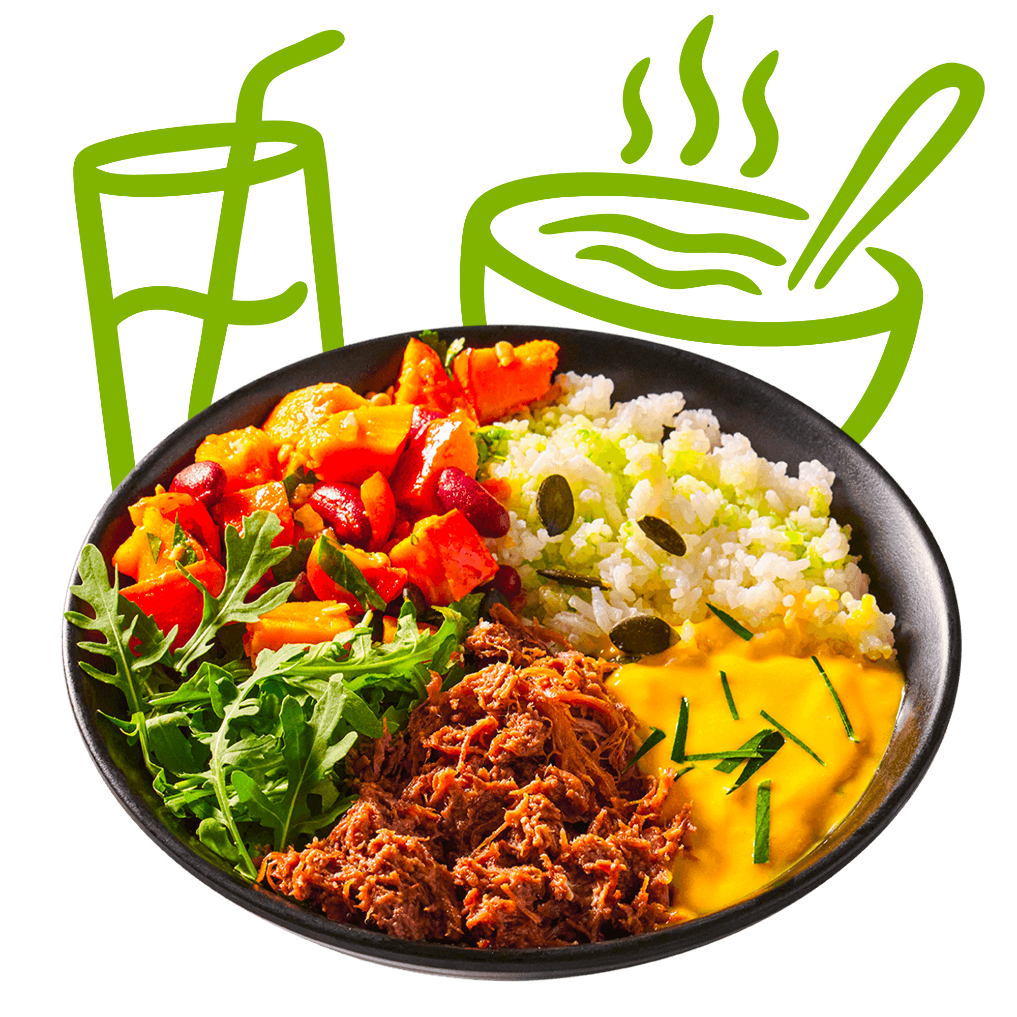 MENU Pumpkin protein bowl hovädzie