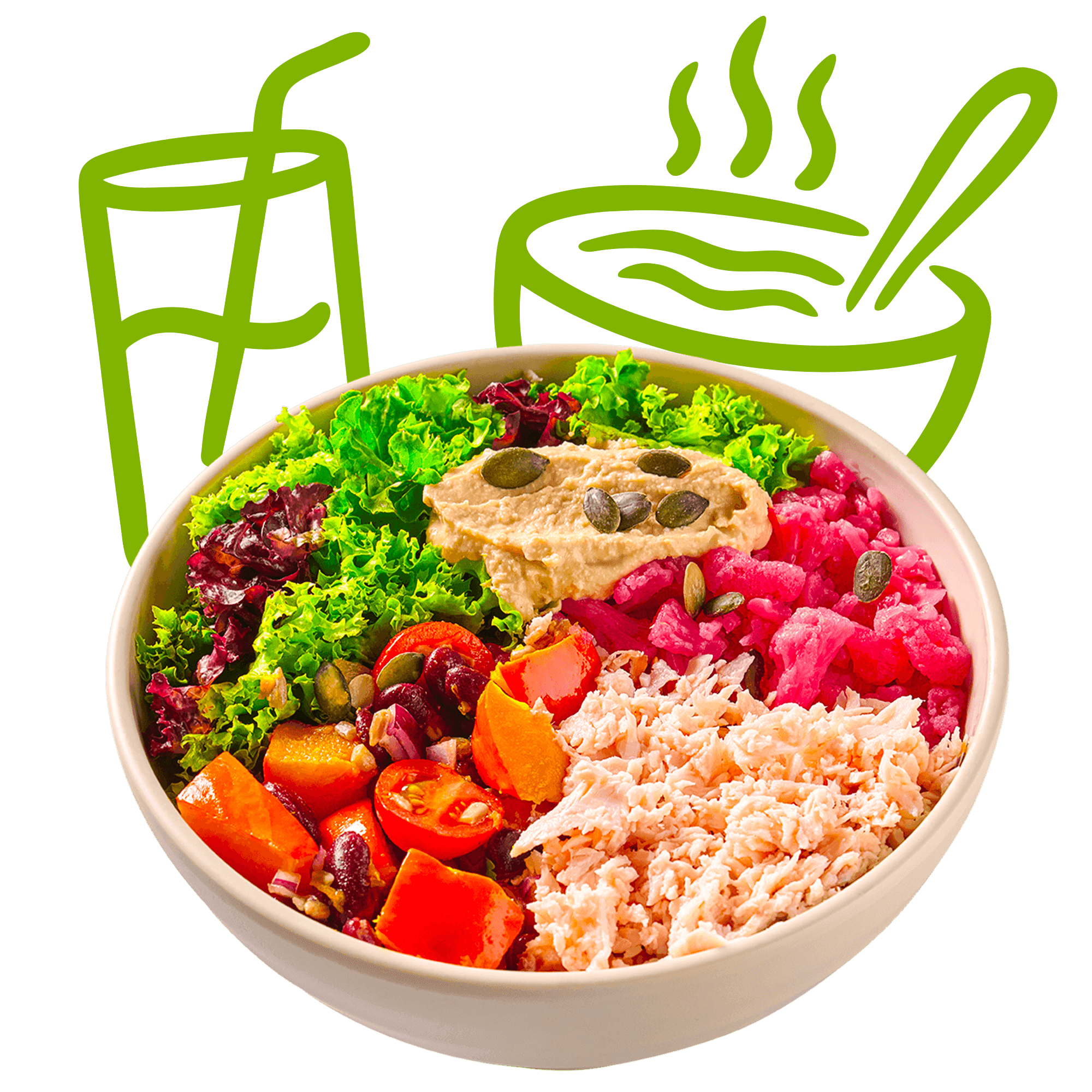 MENU Buddha salad morčacie
