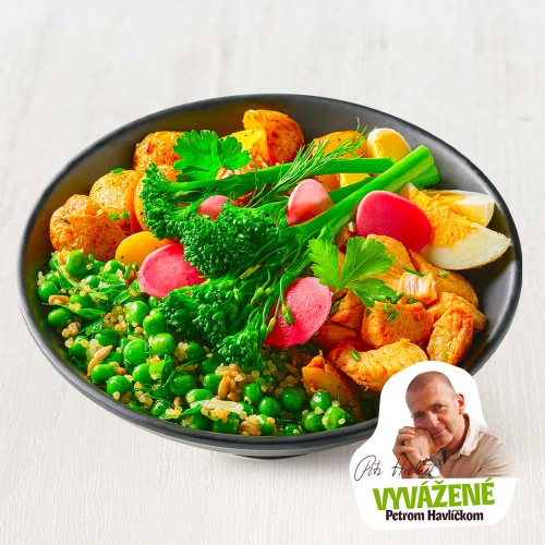 Green spring bowl kuře