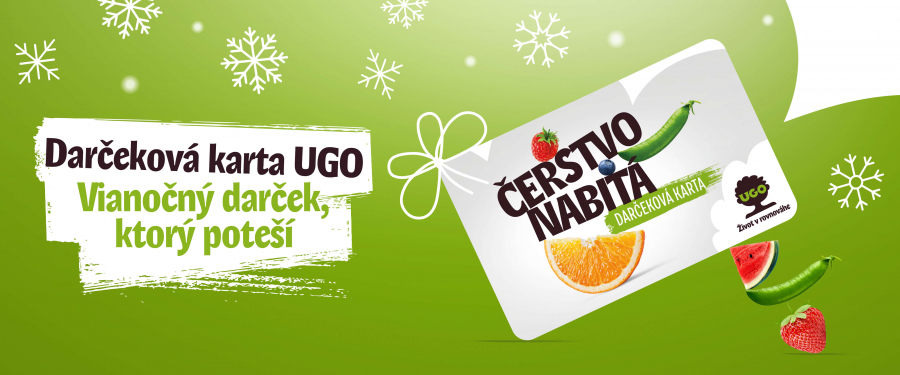 UGO darčekov&aacute; karta na Vianoce