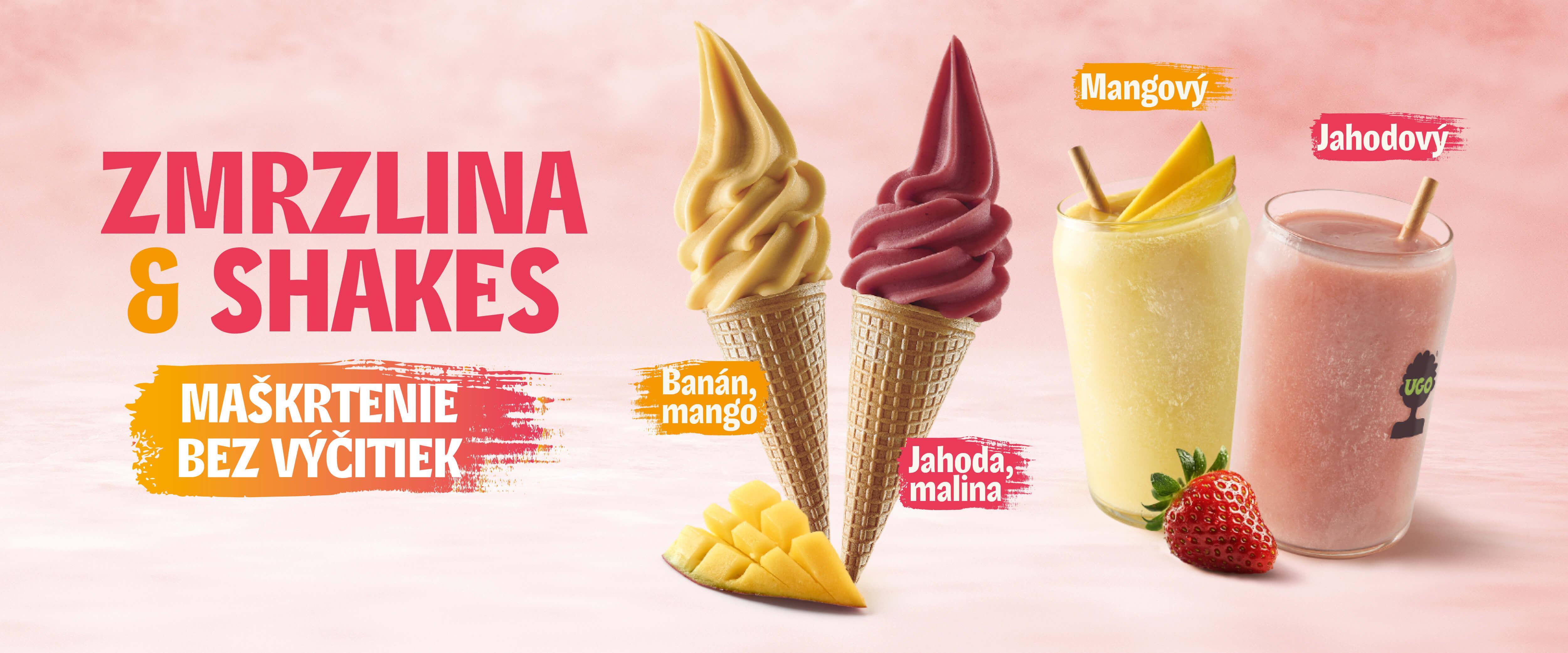 UGO zmrzlina a shakes: maškrtenie bez výčitiek