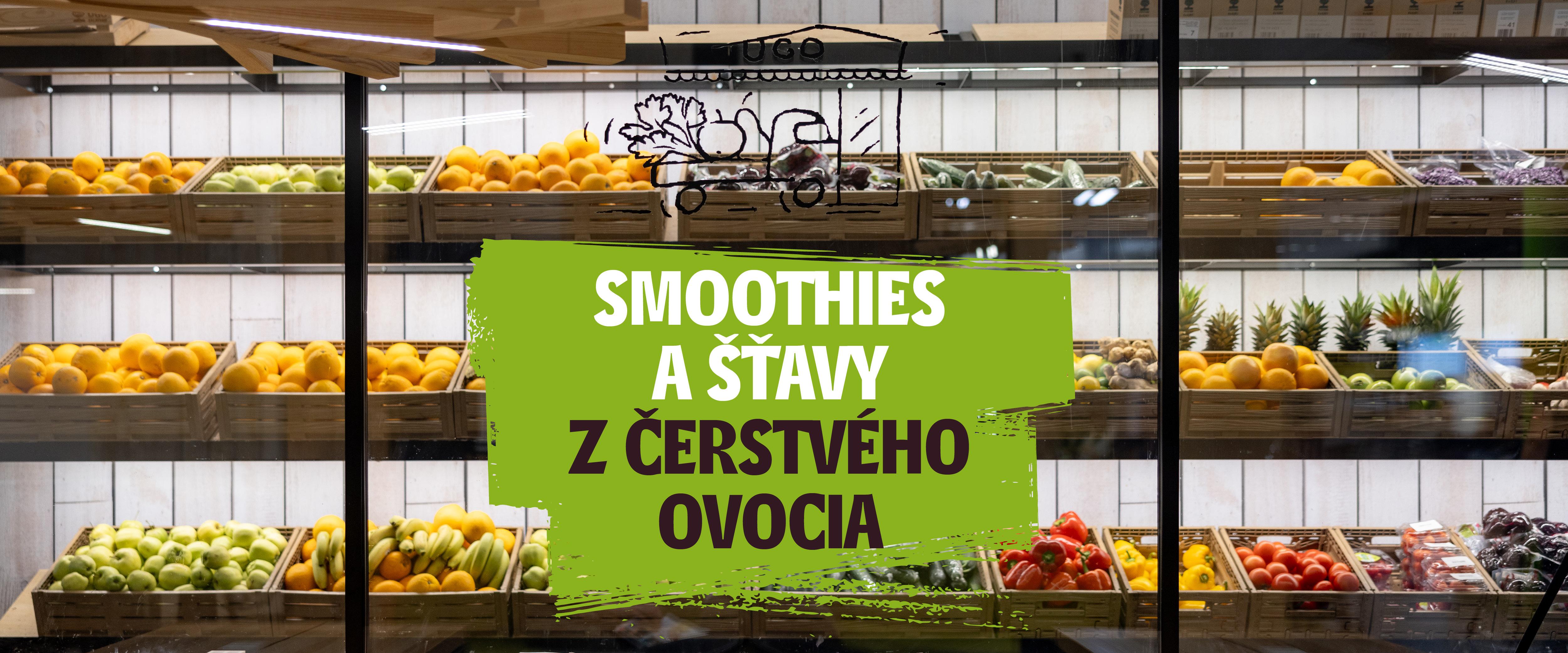 UGO Smoothies a šťavy z čerstvého ovocia a zeleniny